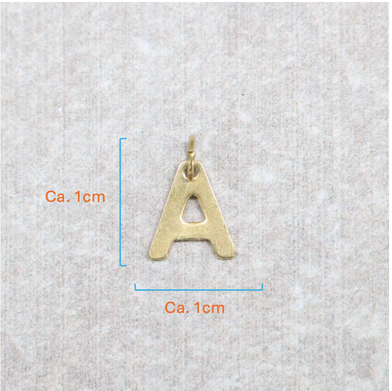 Bedel | Roestvrijstaal | Letter A | Goud