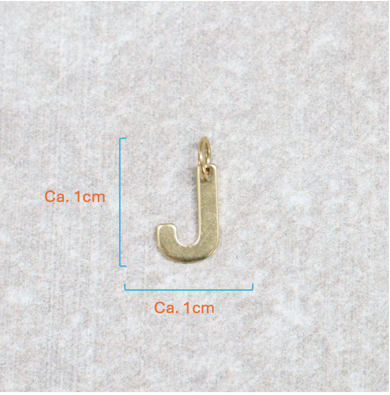 Bedel | Roestvrijstaal | Letter J | Goud