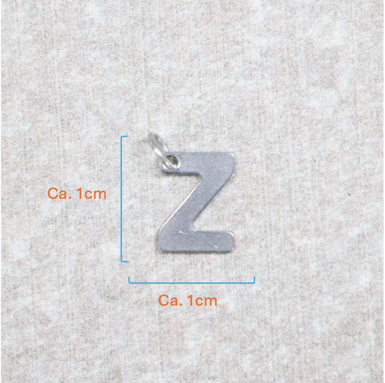 Bedel | Roestvrijstaal | Letter Z | Zilver