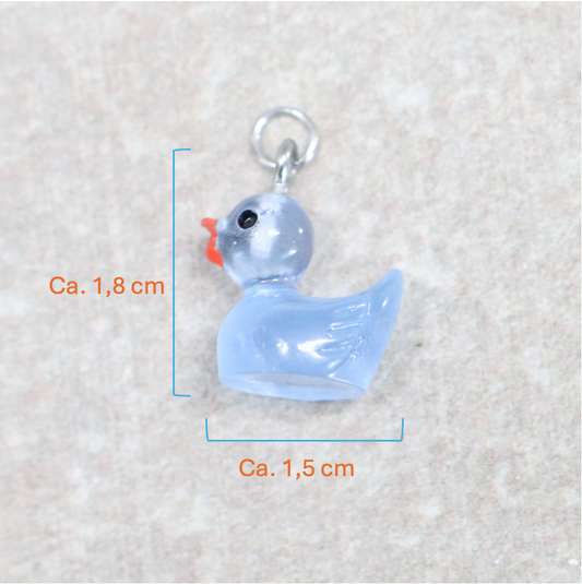 Bedel | Overig | Eend | Blauw transparant | Zilver