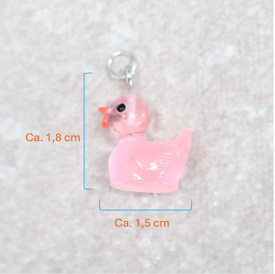 Bedel | Overig | Eend | Roze transparant | Zilver