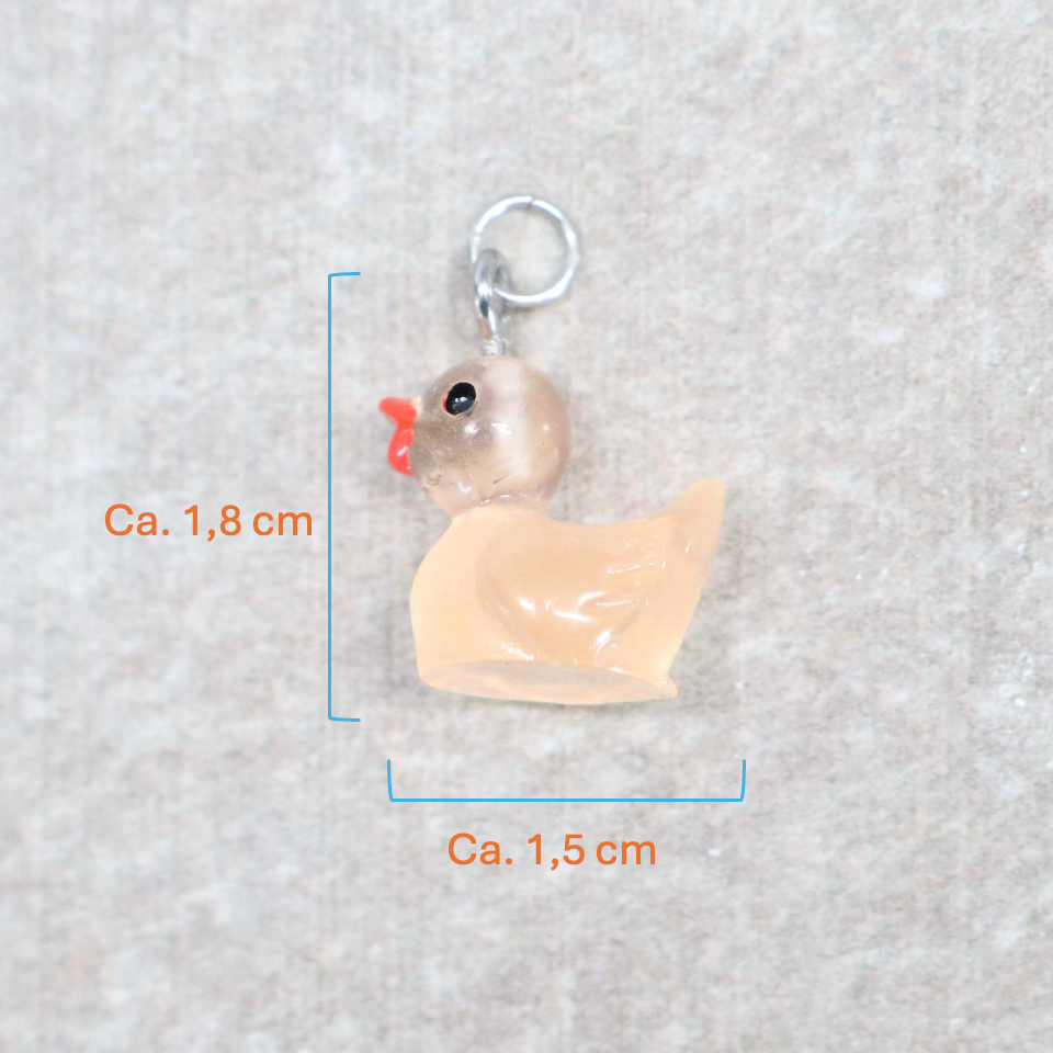 Bedel | Overig | Eend | Lichtoranje transparant | Zilver