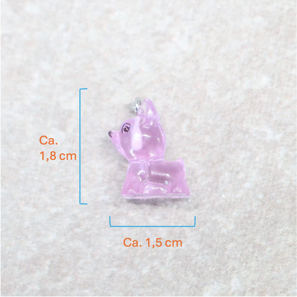 Bedel | Overig | Hond | Paars transparant | Zilver