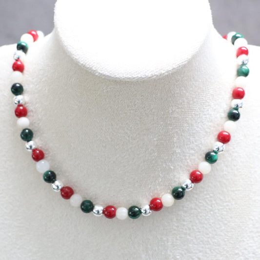 MEXICO VALLEY | Natuursteen ketting mix | 6mm | ca. 42cm