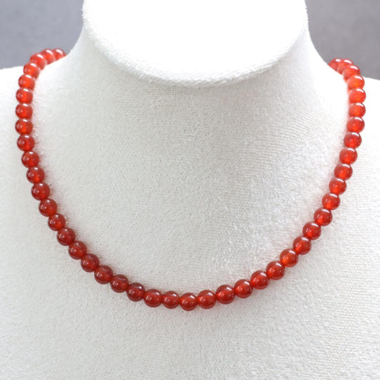 SICILIAN SUNSET 🔥🍊 | Carneool ketting | 6mm | ca. 42cm