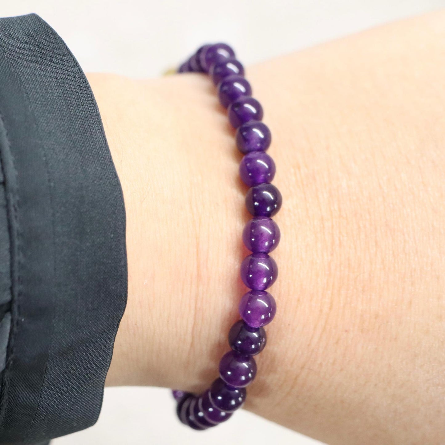 CLASSIC AMETHIST | Amethist armband | 6mm | Normal Fit