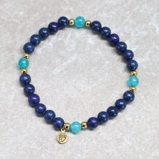JOY GEM CAPRI | Lapis lazuli armband | 6mm | Normal Fit