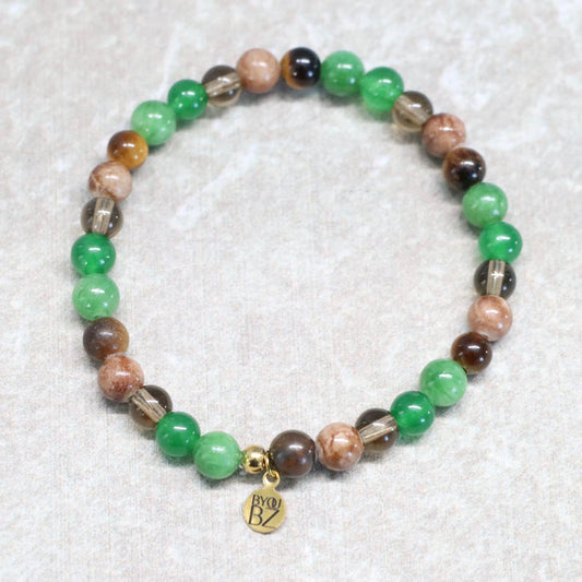 MYSTIC SUMATRA | Natuursteen armband mix | 6mm | Normal Fit