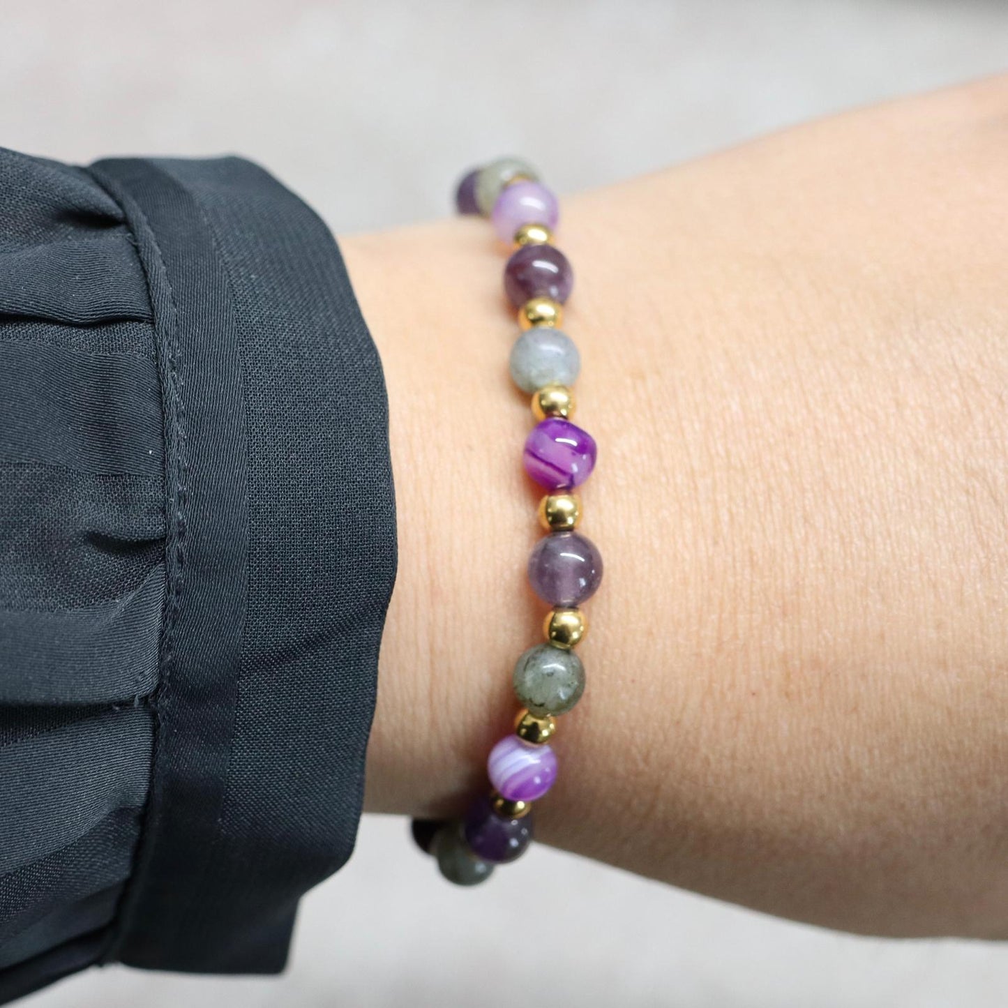 SOUL GEM KYOTO | Natuursteen armband mix | 6mm | Normal Fit