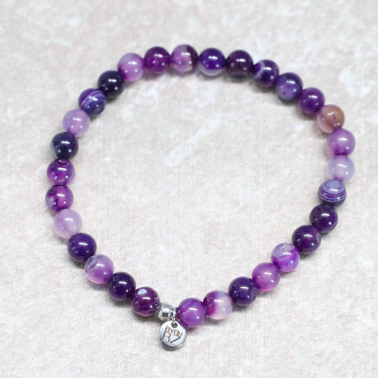 SOUL GEM GRANADA | Agaat armband | 6mm | Normal Fit