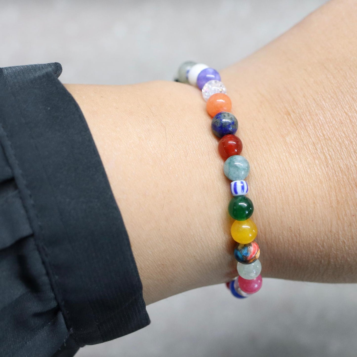 COSTA RICA PURE VIDA | Natuursteen armband mix | 6mm | Normal Fit
