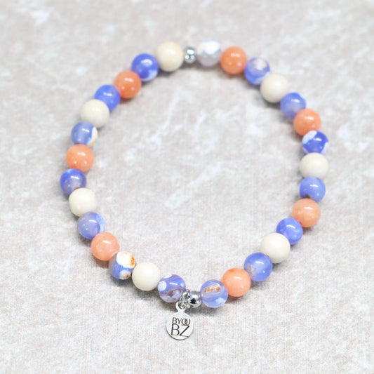 AMALFI FLOW | Natuursteen armband mix | 6mm | Normal Fit