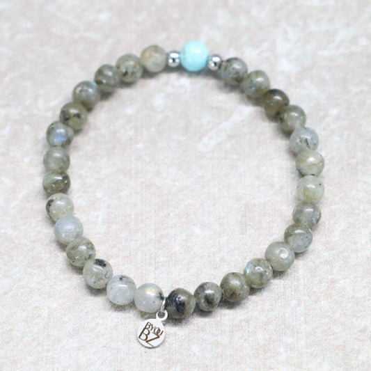 MYSTIC STONE | Labradoriet armband | 6mm | Normal Fit
