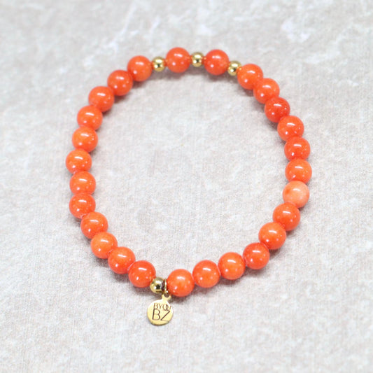 ZON VAN ZEELAND | Chalcedoon armband | 6mm | Normal Fit