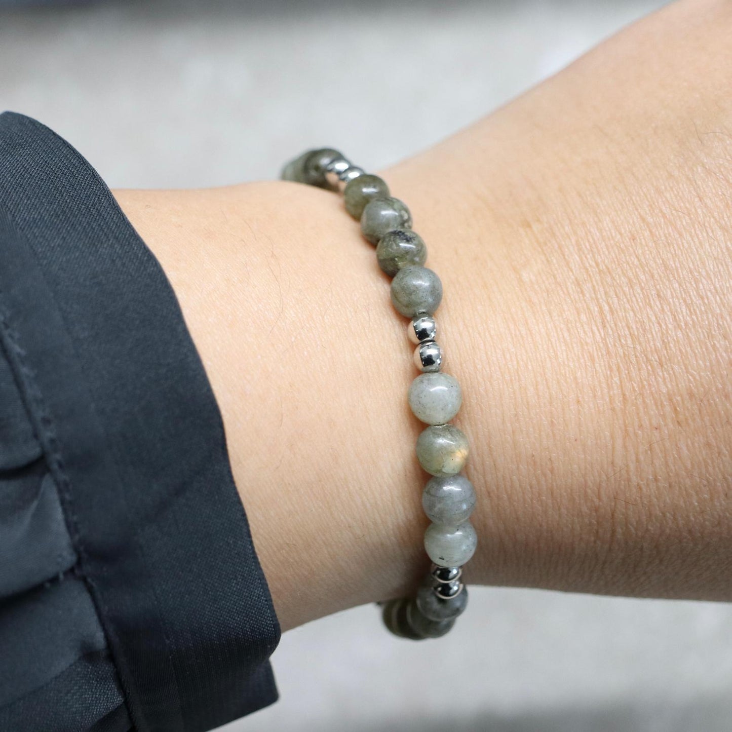 TWILIGHT NUUK | Labradoriet armband | 6mm | Normal Fit