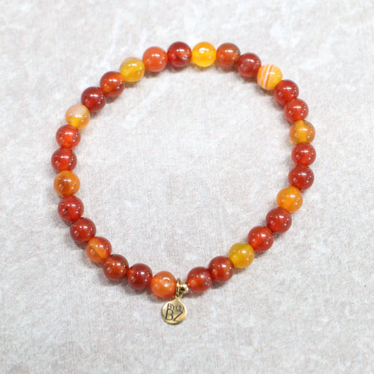 BOLD VIVID MARRAKECH | Carneool armband | 6mm | Normal Fit