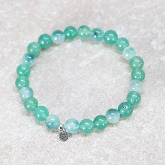 SLOW TULUM | kwarts en agaat armband | 8mm | Relaxed Fit