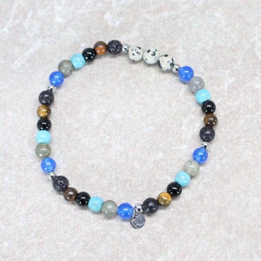 WILD LOFOTEN | Natuursteen armband mix | 6mm | Relaxed Fit