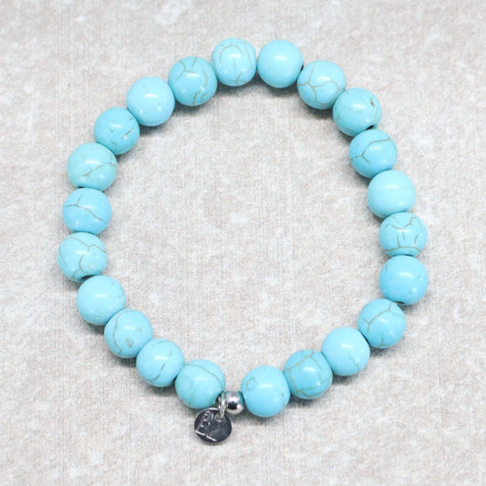 CLASSIC TURKOOIS | Howliet armband | 8mm | Small Fit