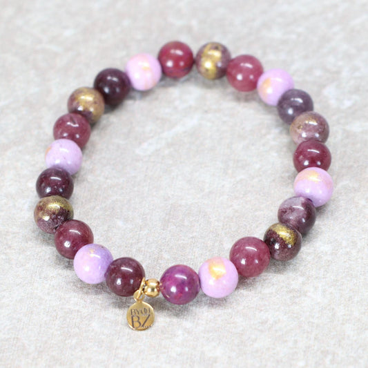 KOH TAO SUNSET | Natuursteen armband mix | 8mm | Normal Fit