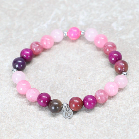 SERENE VALLDEMOSSA | Natuursteen armband mix | 8mm | Normal Fit