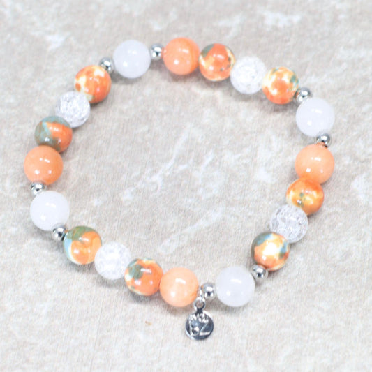 SAN FRANCISCO SPARK | Natuursteen armband mix | 8mm | Normal Fit