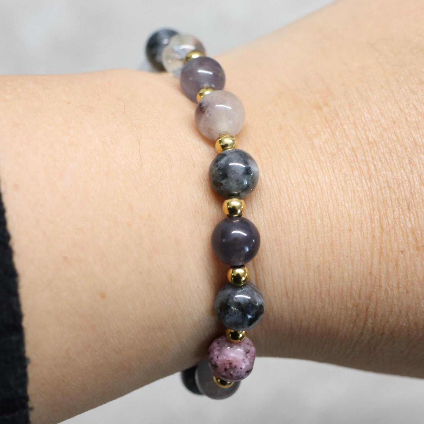 MYSTIC KYOTO | Natuursteen armband mix | 8mm | Normal Fit