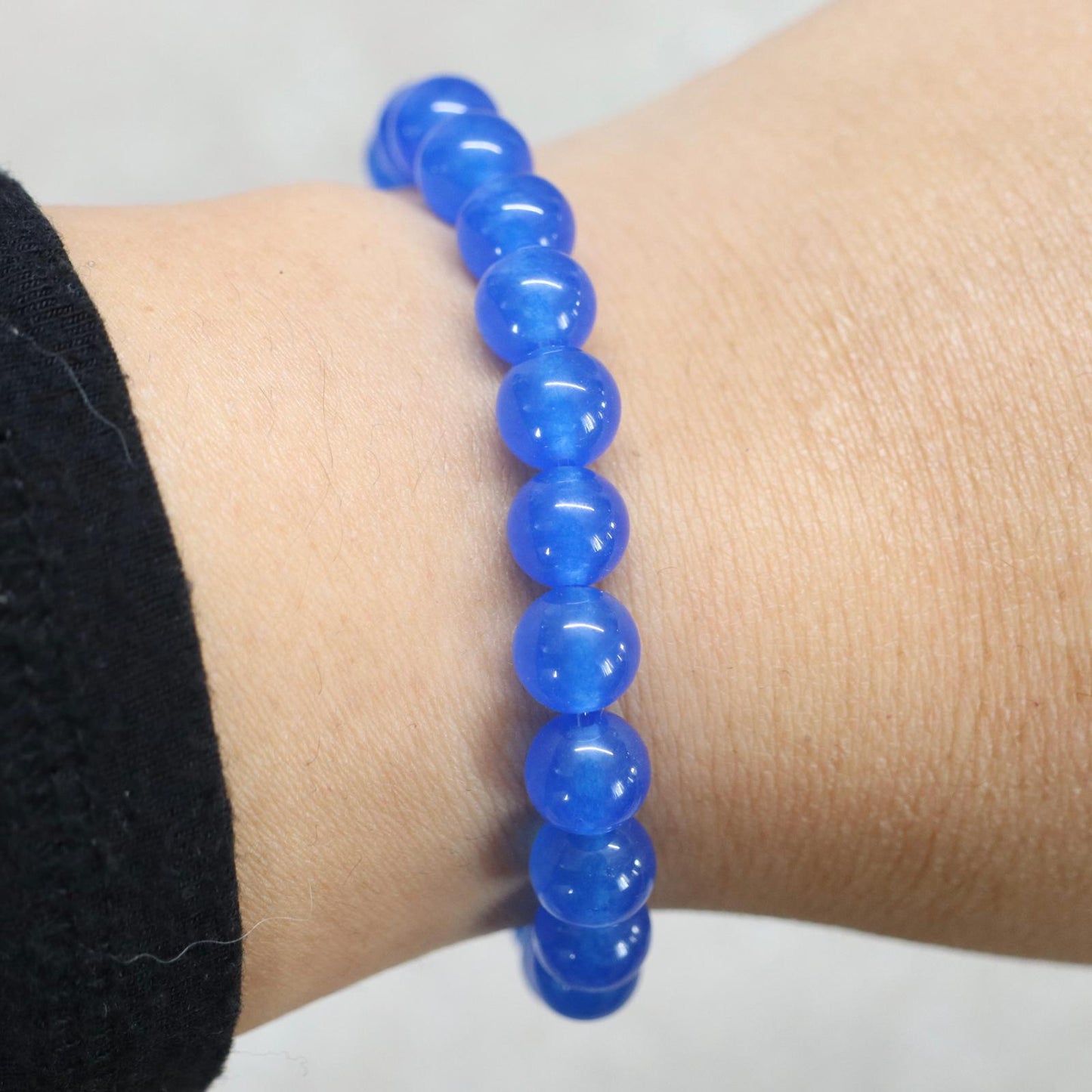 KOH PHI PHI BLUES | Chalcedoon armband | 8mm | Normal Fit