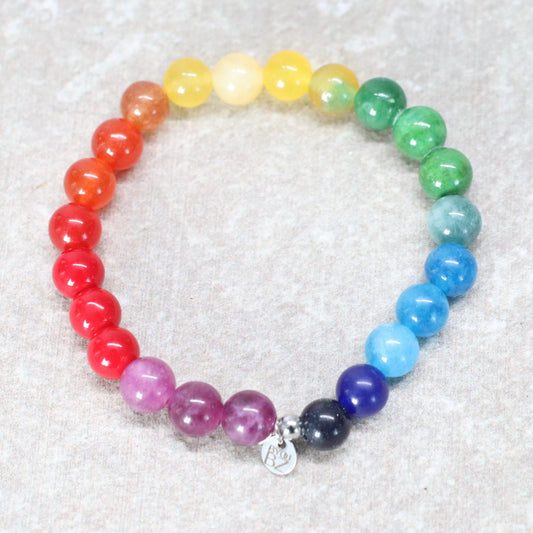 SOUL SPECTRUM BOLD | Natuursteen armband mix | 8mm | Normal Fit