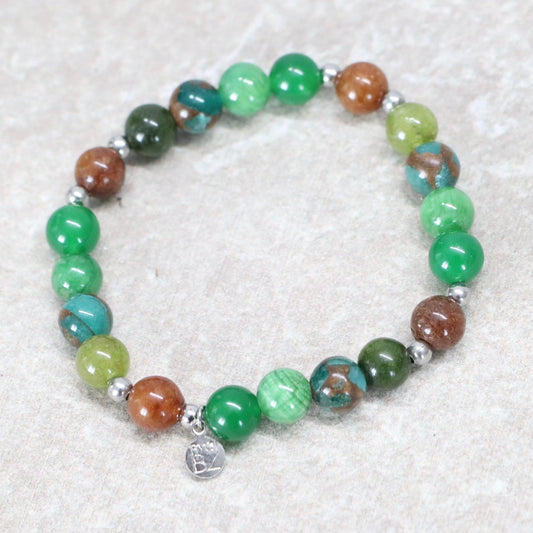 KHAO SOK SPIRIT | Natuursteen armband mix | 8mm | Normal Fit