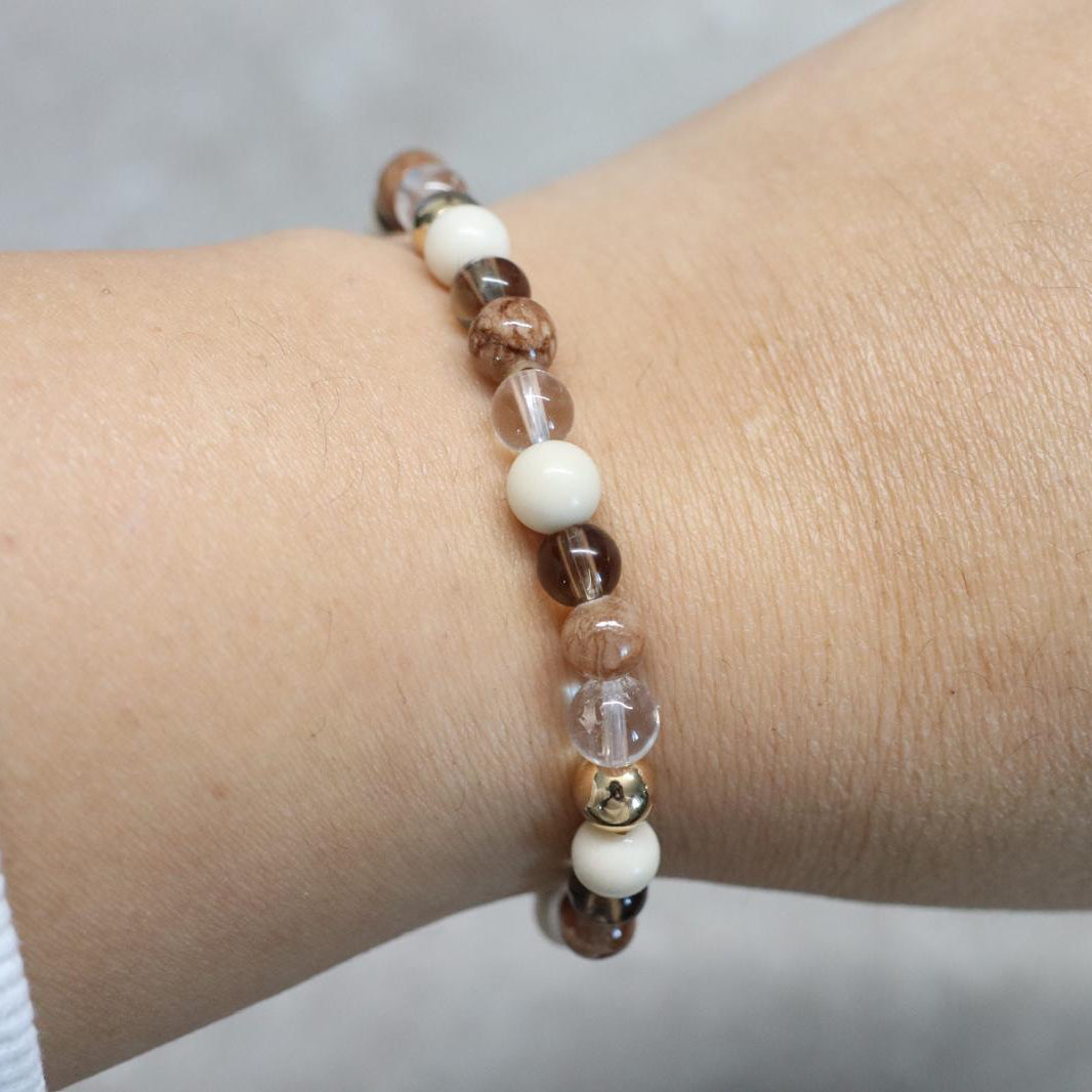 CAPPADOCIA CALM | Natuursteen armband mix | 6mm | Normal Fit
