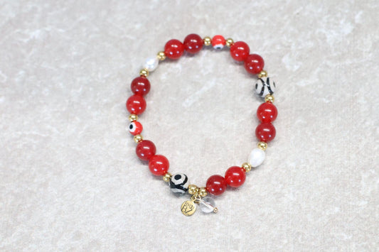 RED ISTANBUL | Natuursteen armband mix | 8mm | Normal Fit