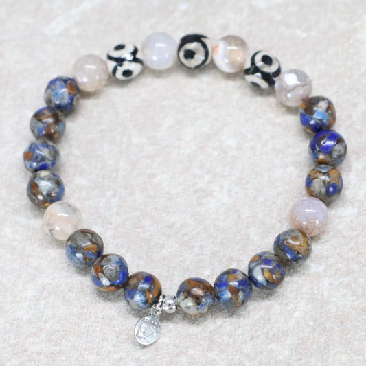 EVEREST ALTITUDE | Natuursteen armband mix | 8mm | Normal Fit