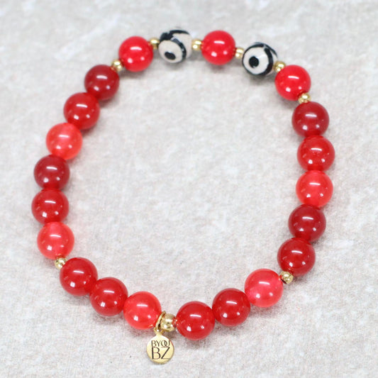 PASSIONATE MADRID | Natuursteen armband mix | 8mm | Normal Fit
