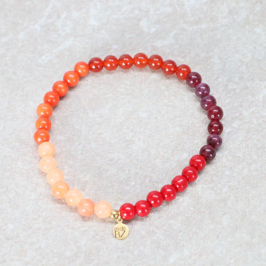 MARRAKESH EMBER | Natuursteen armband mix | 6mm| Relaxed Fit