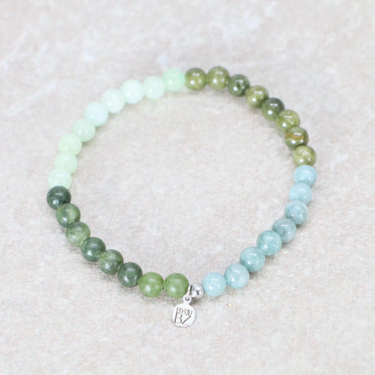 LOMBOK TIDE | Natuursteen armband mix | 6mm | Relaxed Fit