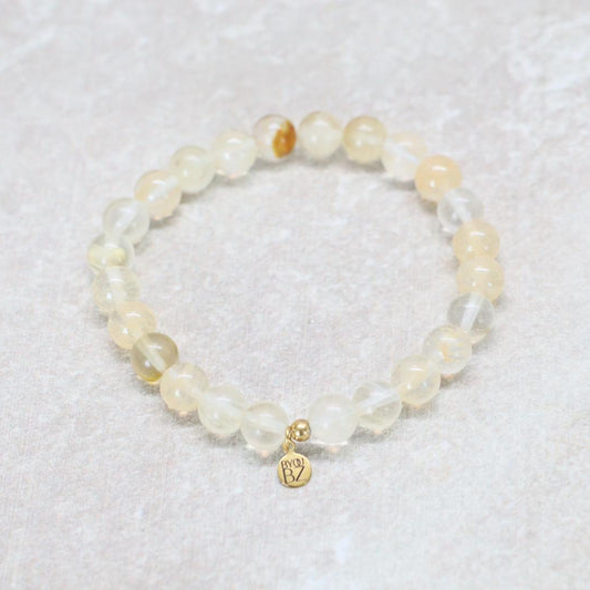 IBIZA SHELL | Gele kwarts armband | 8mm | Relaxed Fit