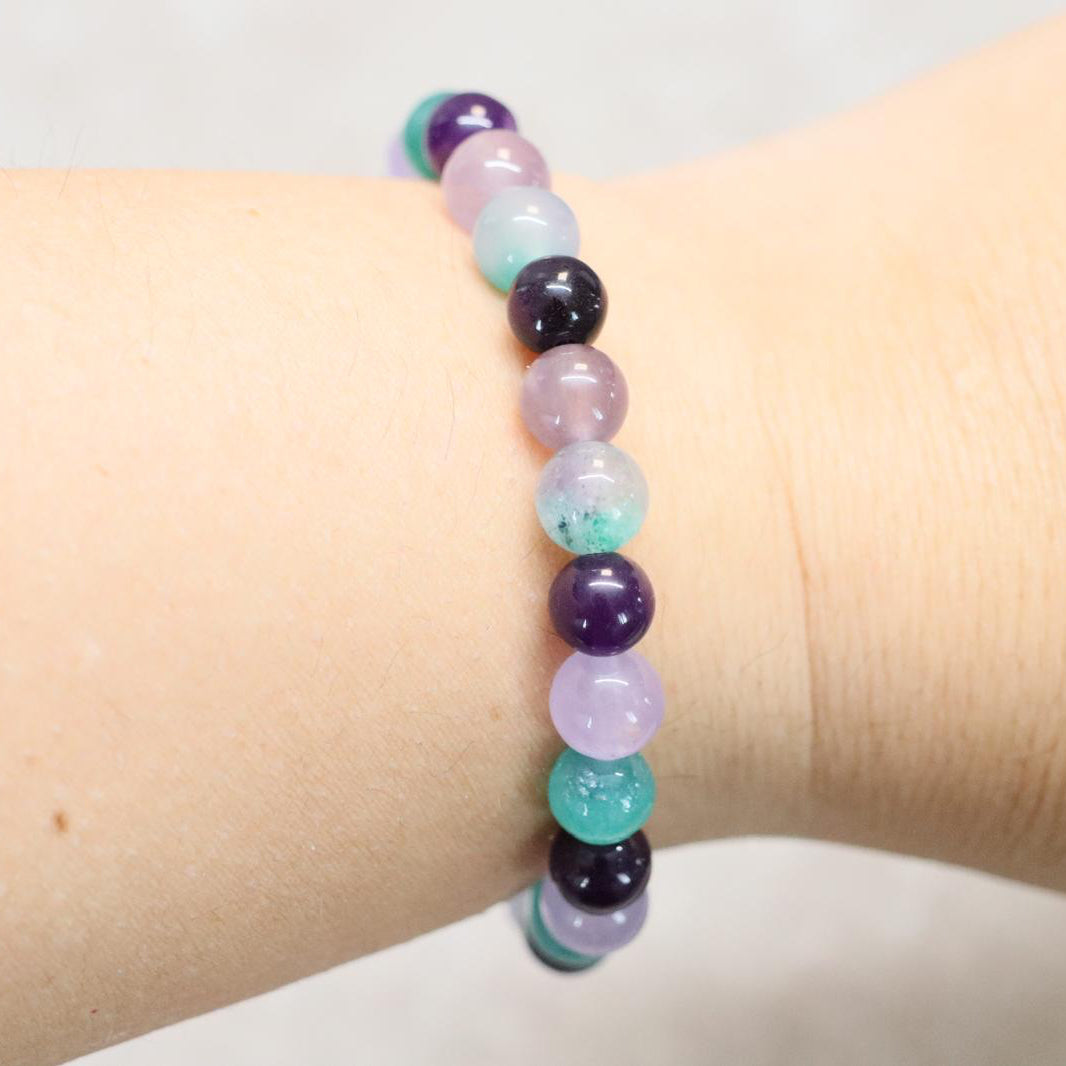 AURORA FOREST | Natuursteen armband mix | 8mm | Relaxed Fit