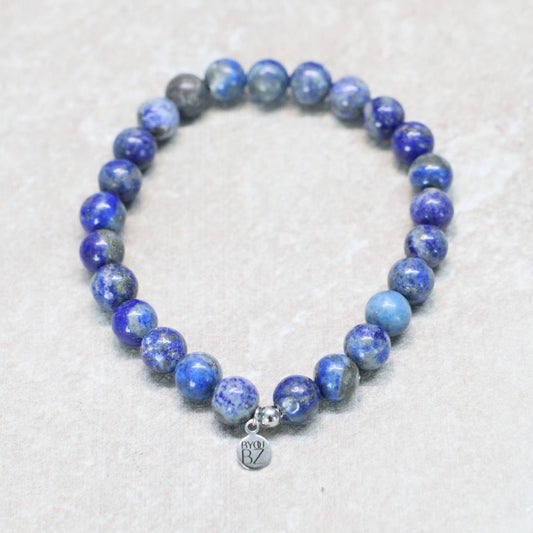 CLASSIC LAPIS LAZULI LIGHT | lapis lazuli armband | 8mm| Relaxed Fit