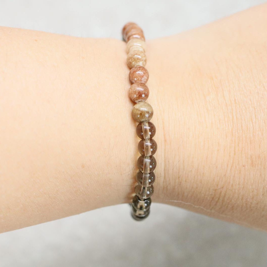 SAHARA DUNE | Natuursteen armband mix | 6mm| Relaxed Fit