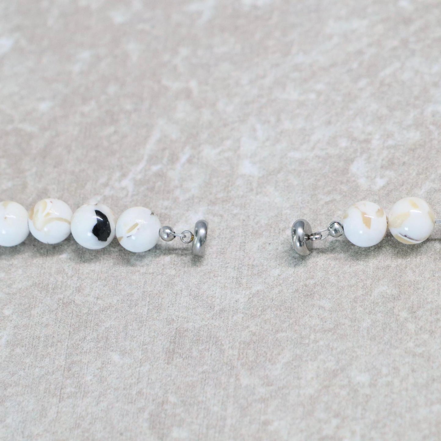CLASSIC Schelp Turkoois | Ketting | 8mm | Magneetsluiting | 45cm