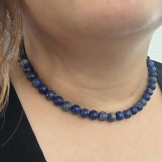 CLASSIC Lapis Lazuli | Ketting | 8mm | Magneetsluiting | 45cm