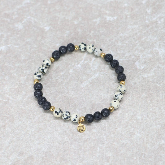 SPIRIT OF OAXACA | Dalmatiër jaspis armband | 6mm | Normal Fit