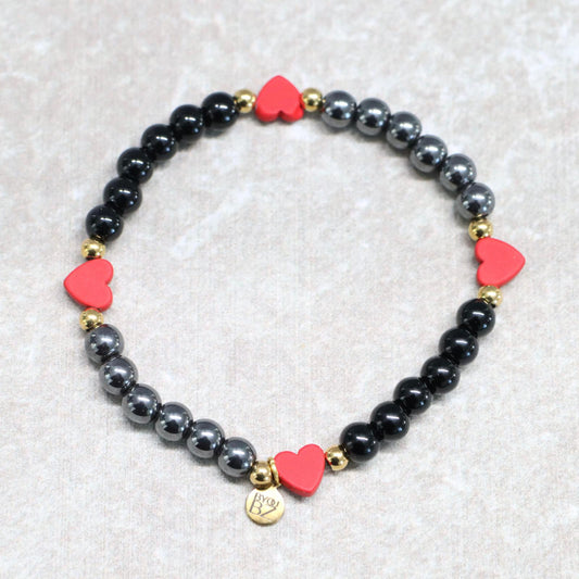 MIDNIGHT PARIS | Natuursteen armband mix | 6mm | Normal Fit