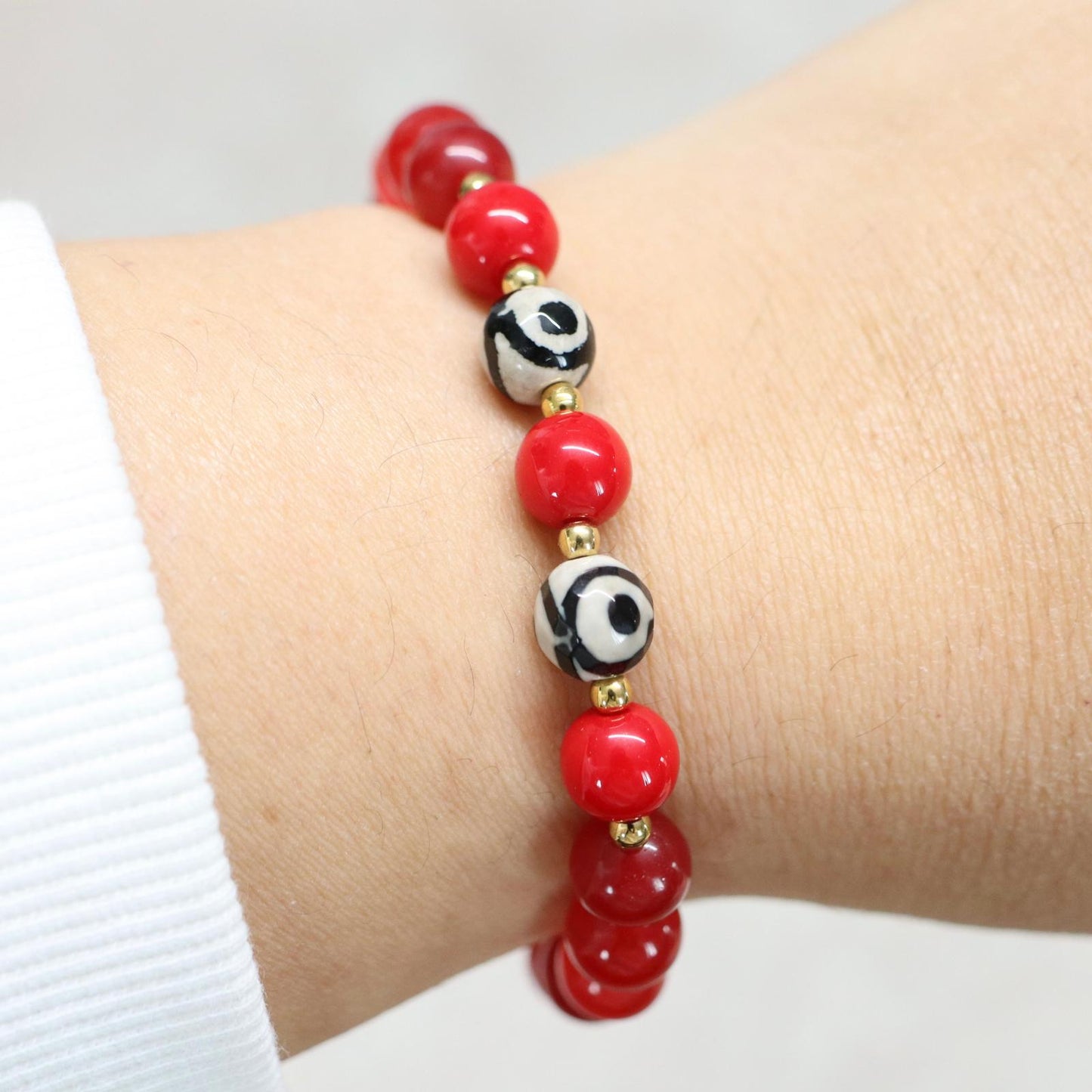 PASSIONATE MADRID | Natuursteen armband mix | 8mm | Normal Fit