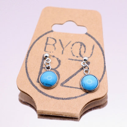 OCEAN DROP | Oorbellen | turquoise | howliet | rvs