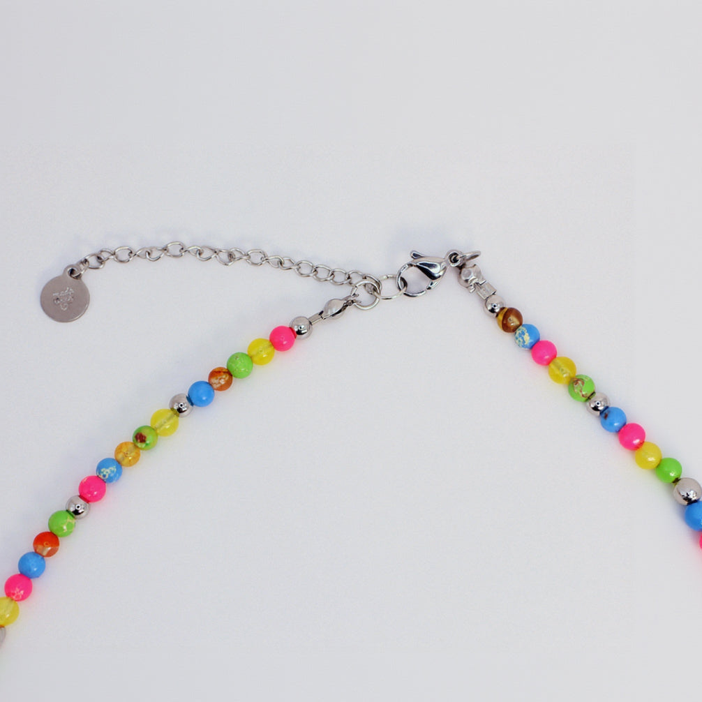 CALA COMTE COLORS | Natuursteen ketting mix | 4mm | ca. 40cm