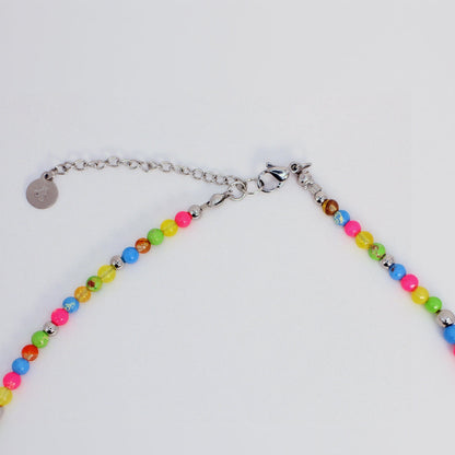 CALA COMTE COLORS | Natuursteen ketting mix | 4mm | ca. 40cm
