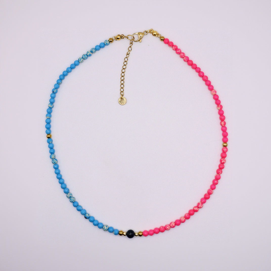 PINK SANDS BAY | Howliet ketting | 4mm | ca. 40cm