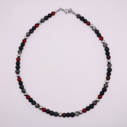 ETNA NIGHTS | Natuursteen ketting mix | 6mm | ca. 40 cm